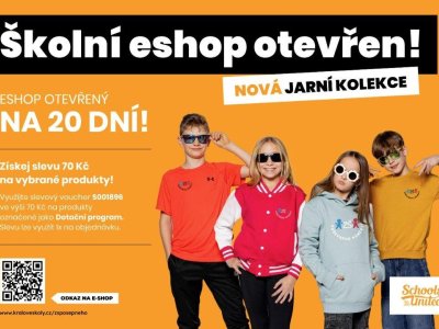 ŠKOLNÍ E-SHOP OTEVŘEN!