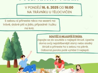 Pozvánka na Pošepňácký piknik 16. 6. 2025