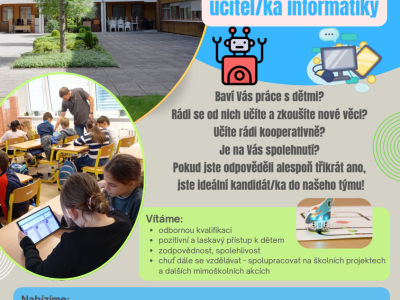 Přijmeme nového učitele/učitelku informatiky!
