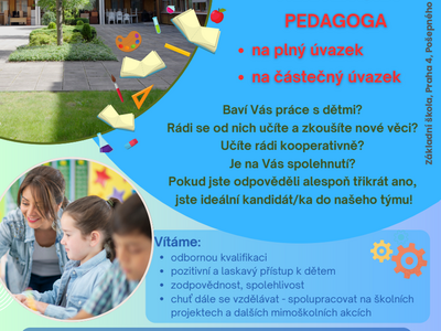 Přijmeme asistenta/ asistentku !