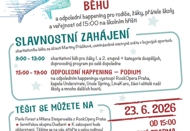 ZŠ Pošepného náměstí Vás zve na 5. ročník charitativního běhu!